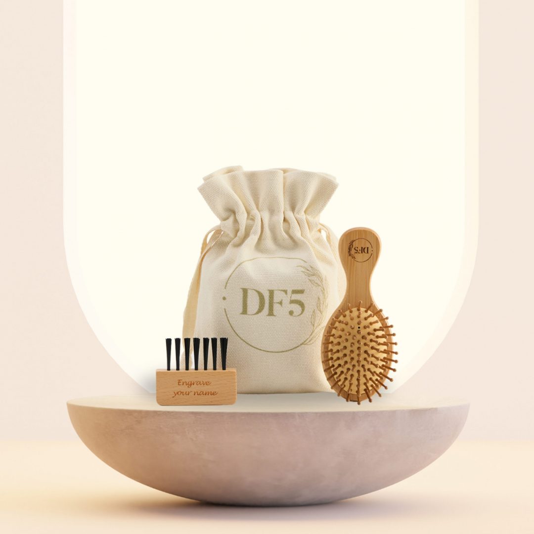 DF5 Travel Paddle Brush Set